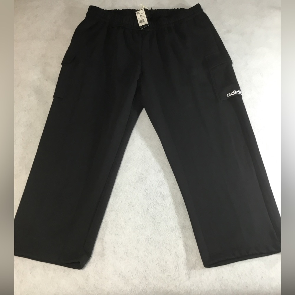adidas Black Cargo-Style Plus Women’s  Sweatpants SZ 3XL